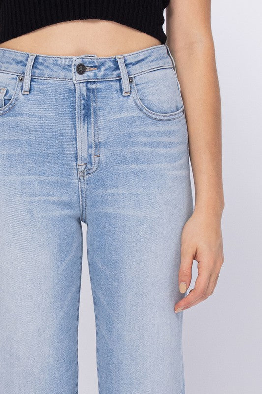 Hidden-Straight crop jeans