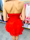 Ruffle Romance-Red