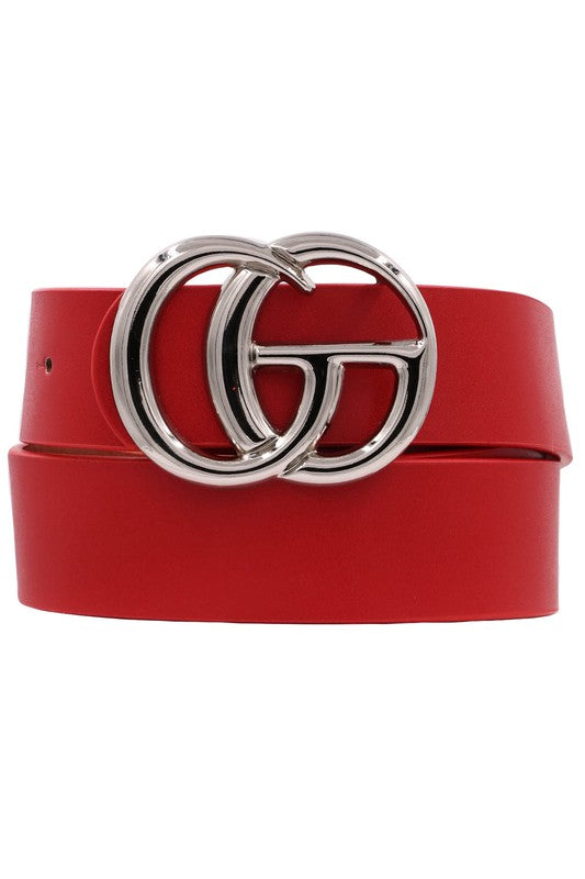 Get the belt-Silver/Red