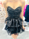 Ruffle Romance-Black