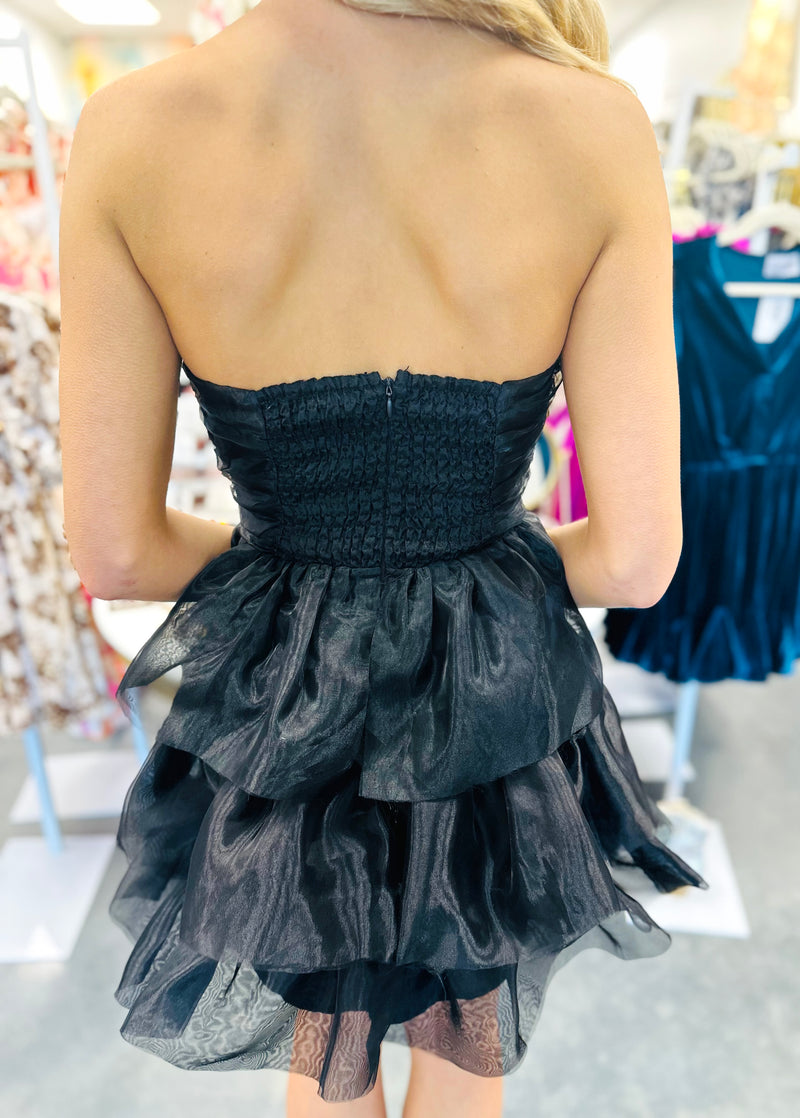 Ruffle Romance-Black