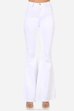 Hammer Collection-White Super Flare Jeans