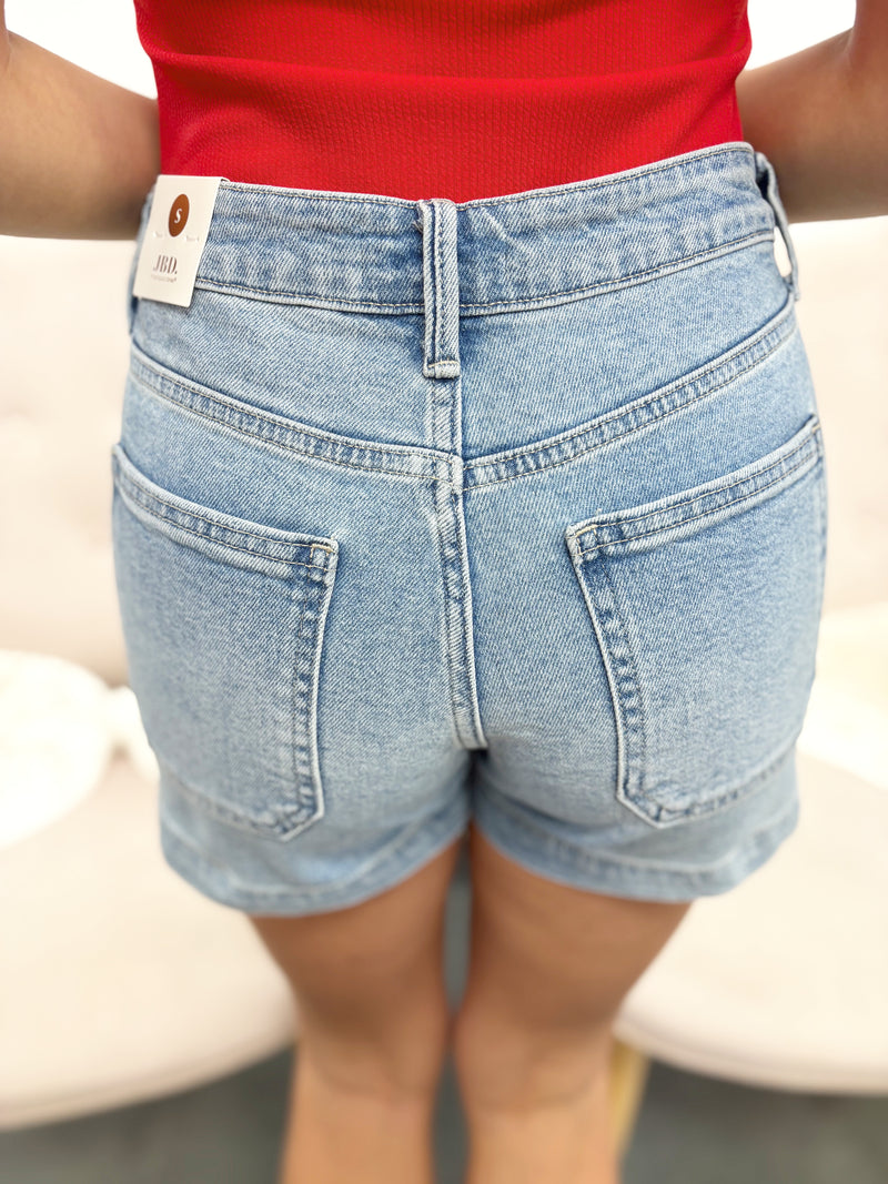 Just Black Denim-Utility Shorts