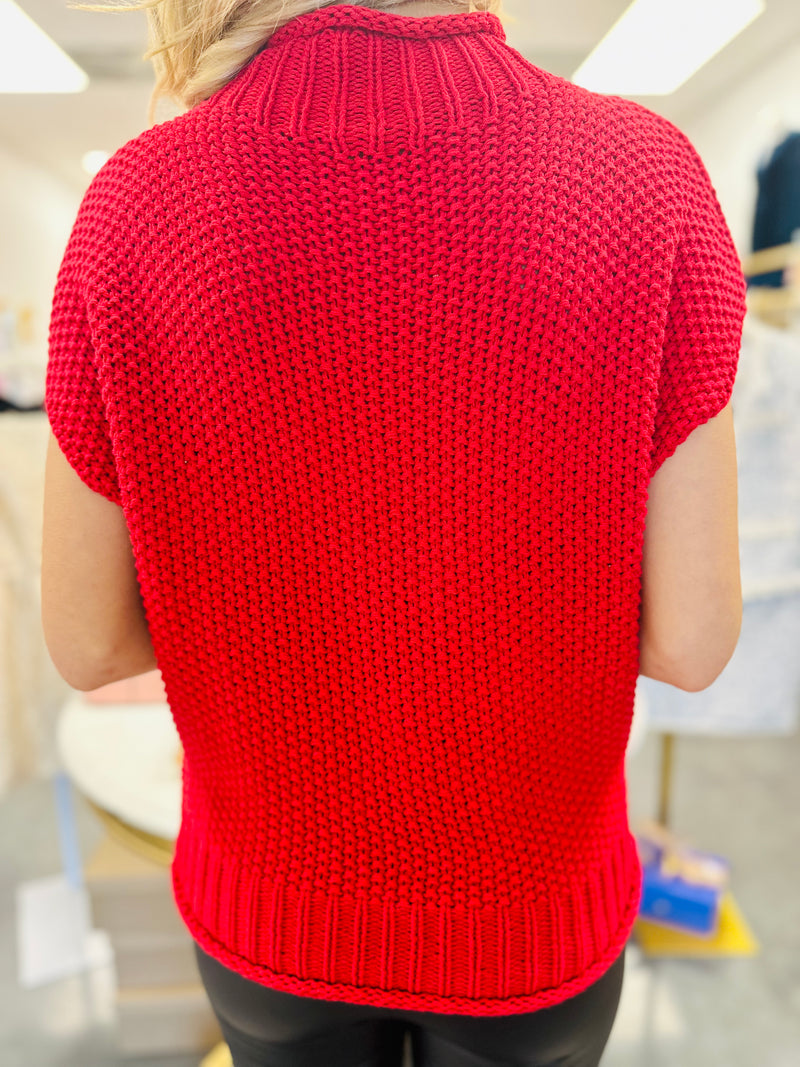 The Classic Knit-Red