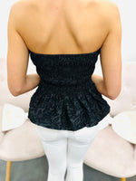 Peplum Please-Black