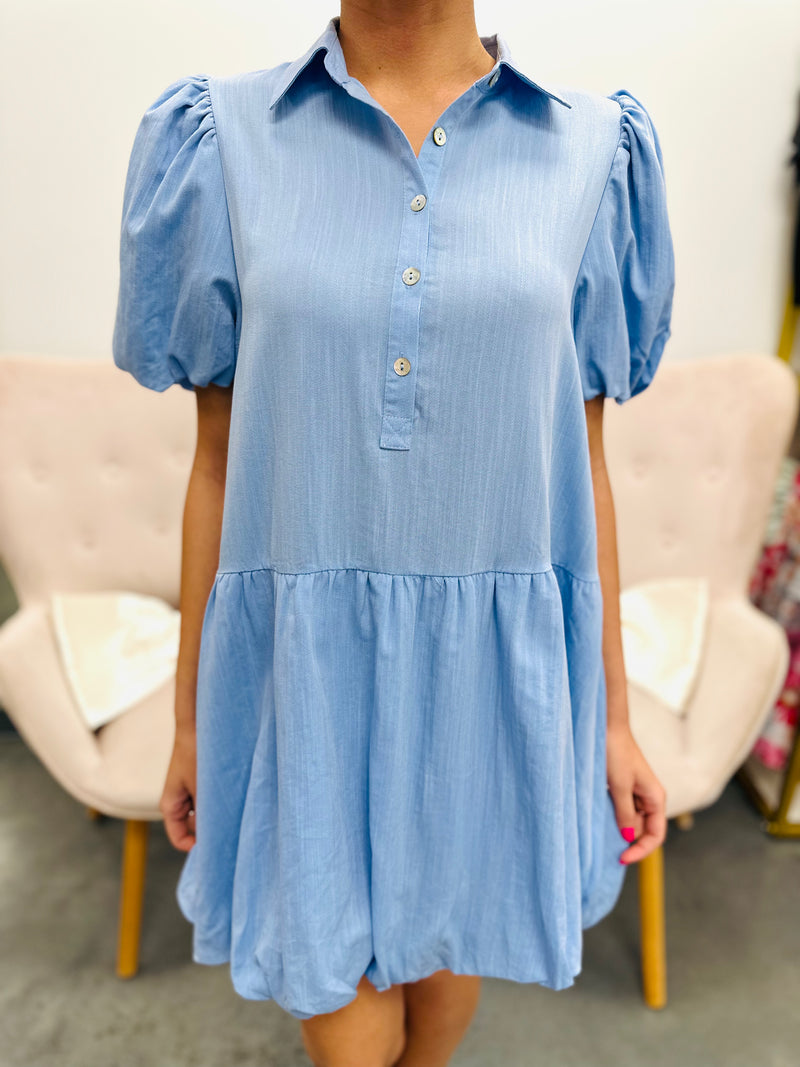 Bubble Trouble-Chambray