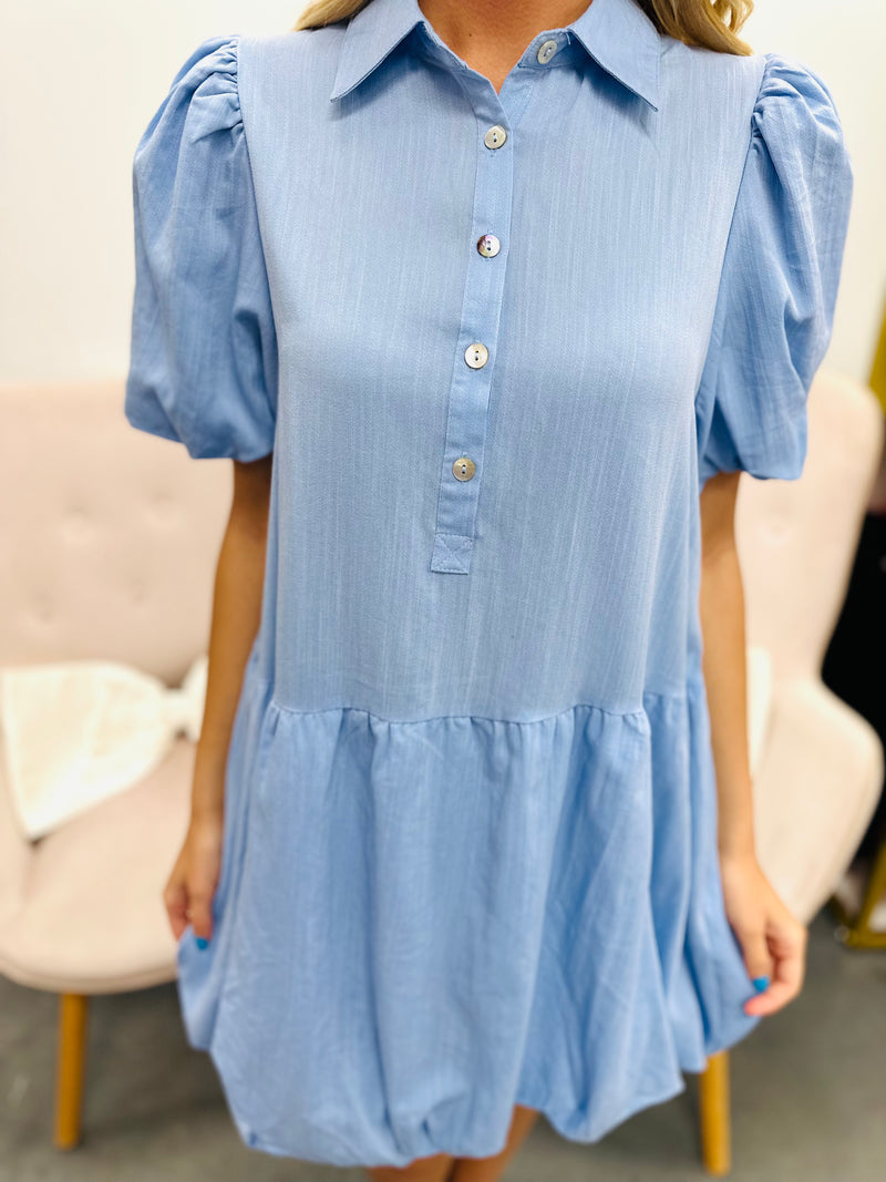 Bubble Trouble-Chambray
