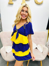 Team Spirit Skirt-Purple/Yellow