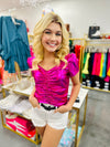 Juicy details-Hot pink - Top