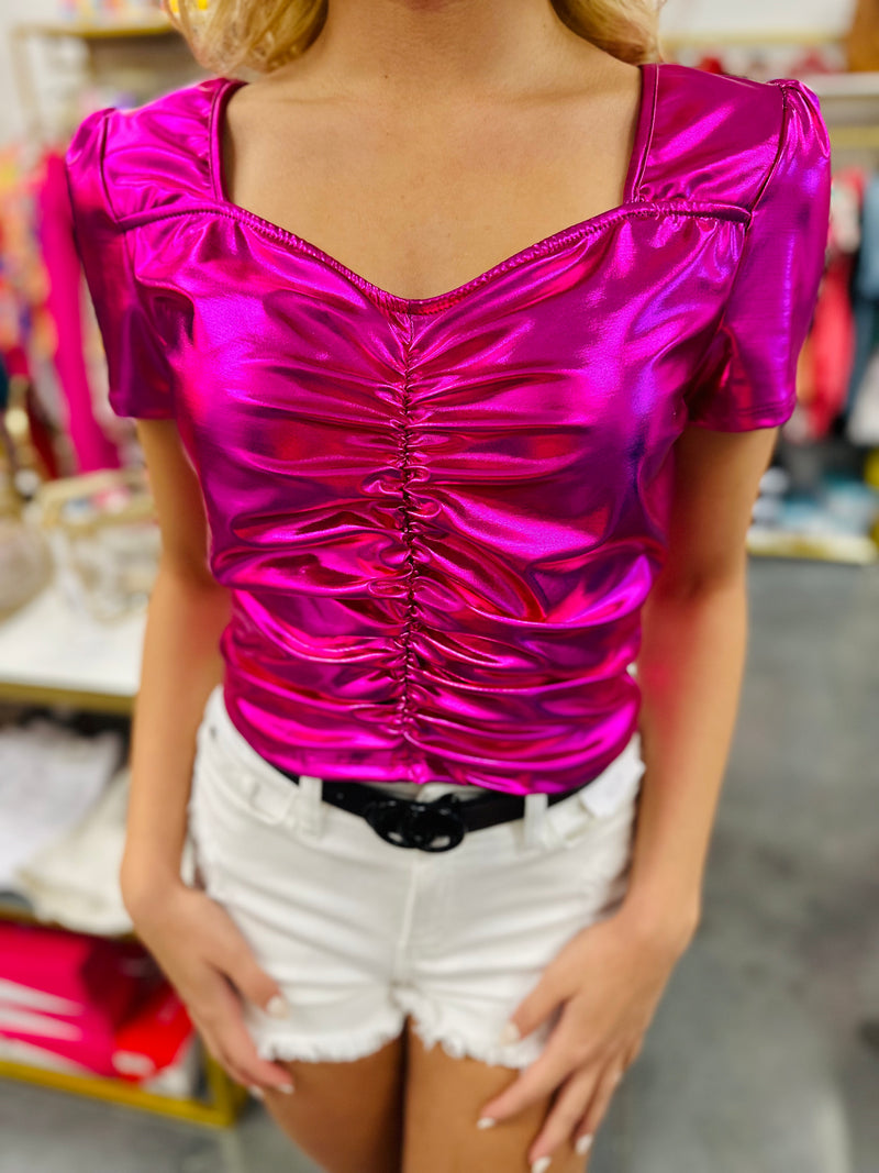 Juicy details-Hot pink - Top