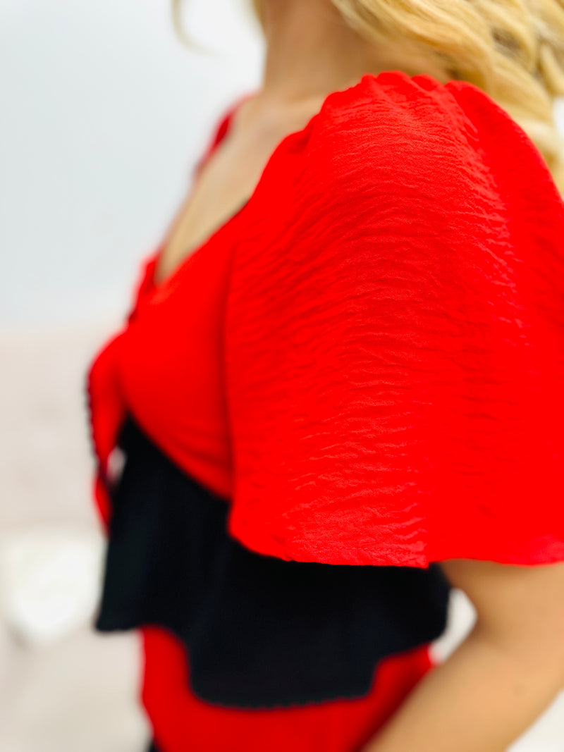 Team Spirit Top-Red/Black