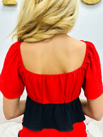 Team Spirit Top-Red/Black
