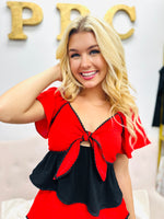 Team Spirit Top-Red/Black