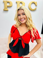 Team Spirit Top-Red/Black