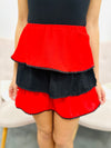 Team Spirit Skirt-Red/Black
