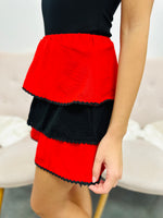 Team Spirit Skirt-Red/Black
