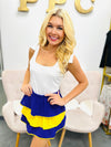 Team Spirit Skirt-Purple/Yellow