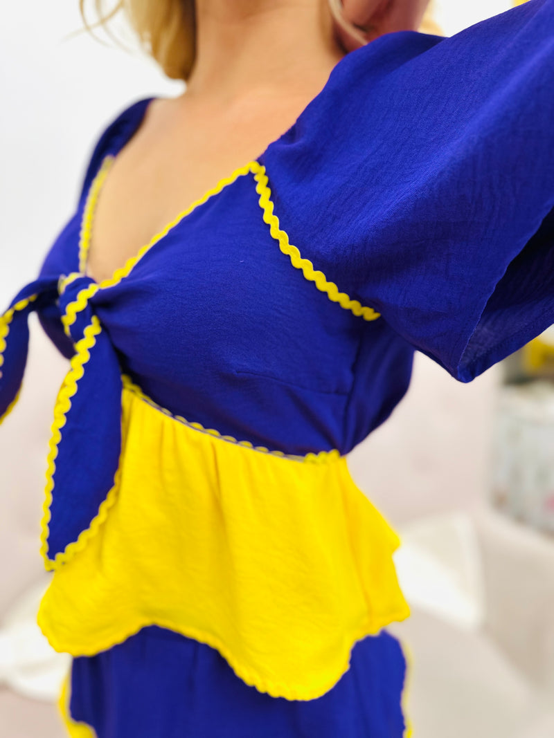 Team Spirit Top-Purple/Yellow