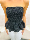 Peplum Please-Black