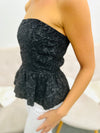 Peplum Please-Black