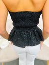 Peplum Please-Black
