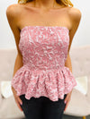 Peplum Please-Blush