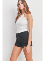 Just USA-Black denim shorts