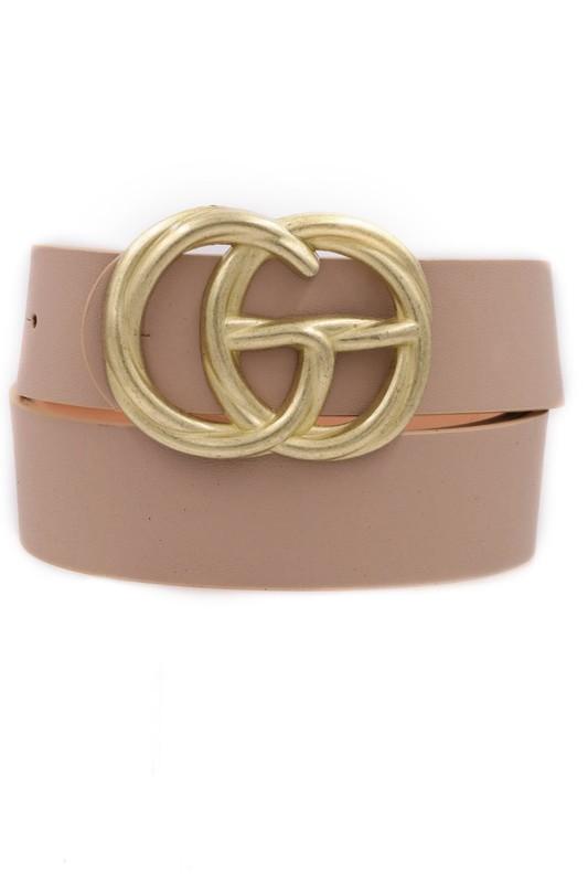 Twisted Belt-Taupe