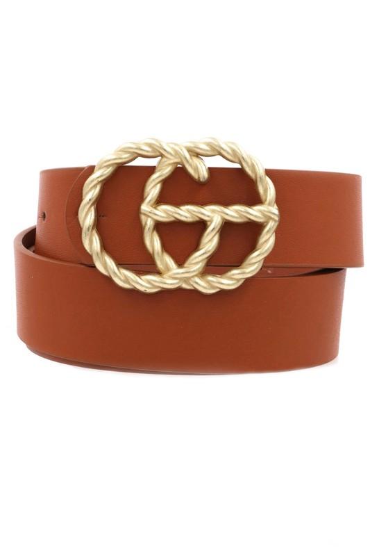 She's braided belt-Brown