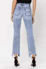 Vervet cropped distressed jeans