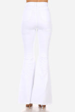 Hammer Collection-White Super Flare Jeans
