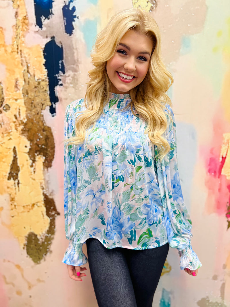 Fab florals-Blue Multi