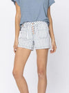 Judy Blue-High waist striped shorts