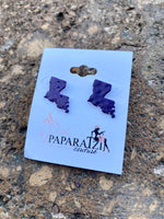 Louisiana Purple Earrings
